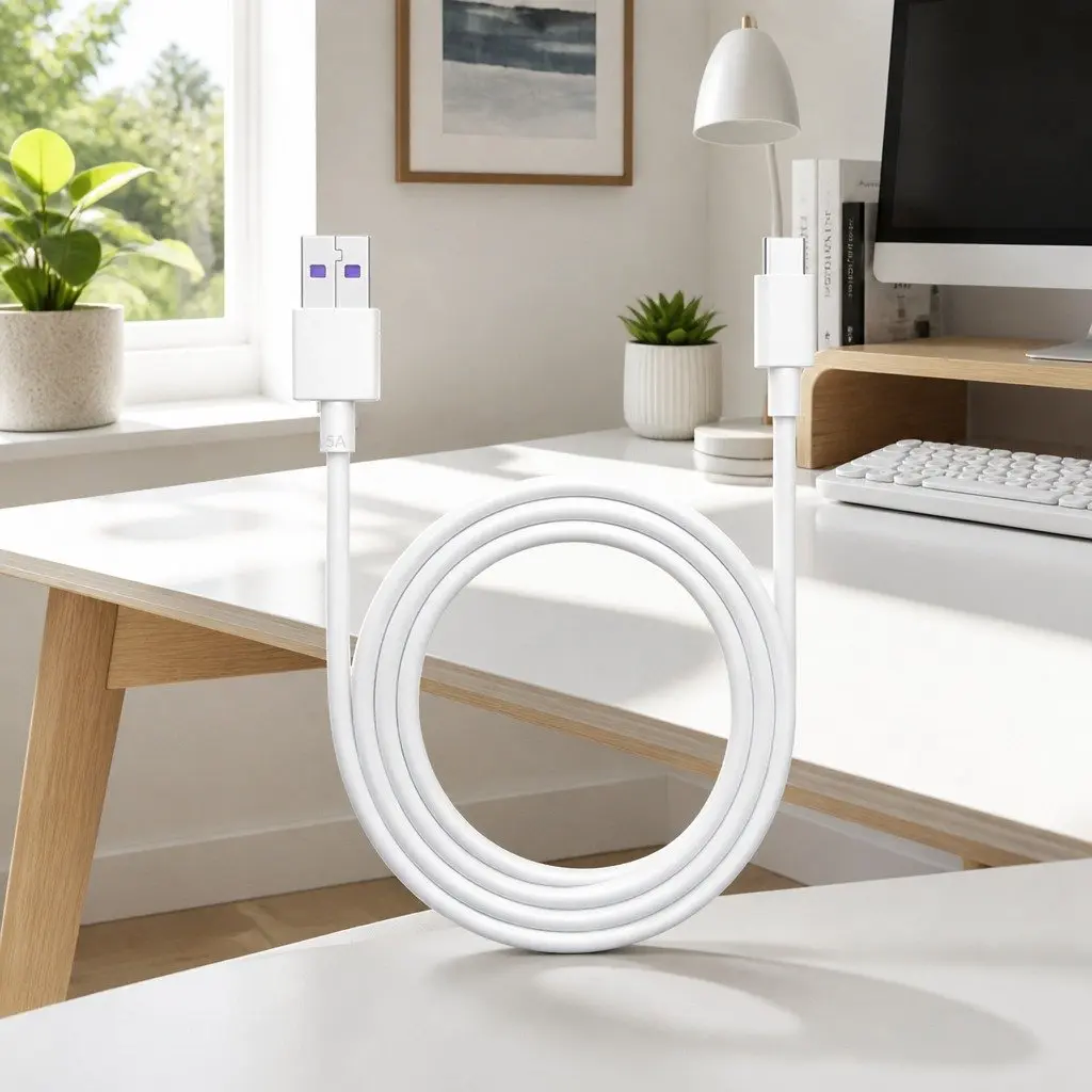 USB to USB-C Fast Charging Cable For Samsung Vivo Mobile Phone Data Transfer