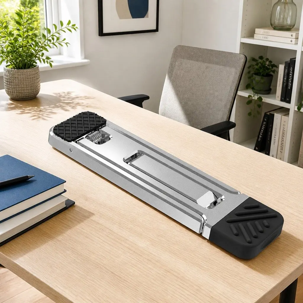 Metal Phone Holder for Desk Adjustable Portable Folding Lightweight 53mm X 14mm X 3.5mm