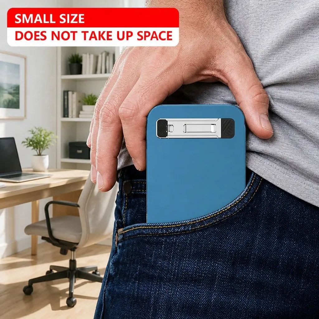 Metal Phone Holder for Desk Adjustable Portable Folding Lightweight 53mm X 14mm X 3.5mm