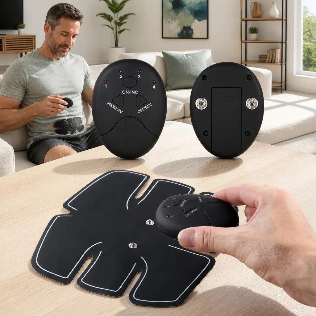 Abdominal Muscle Fitness Device Vibration Massage Heating Patch Equipment Toner