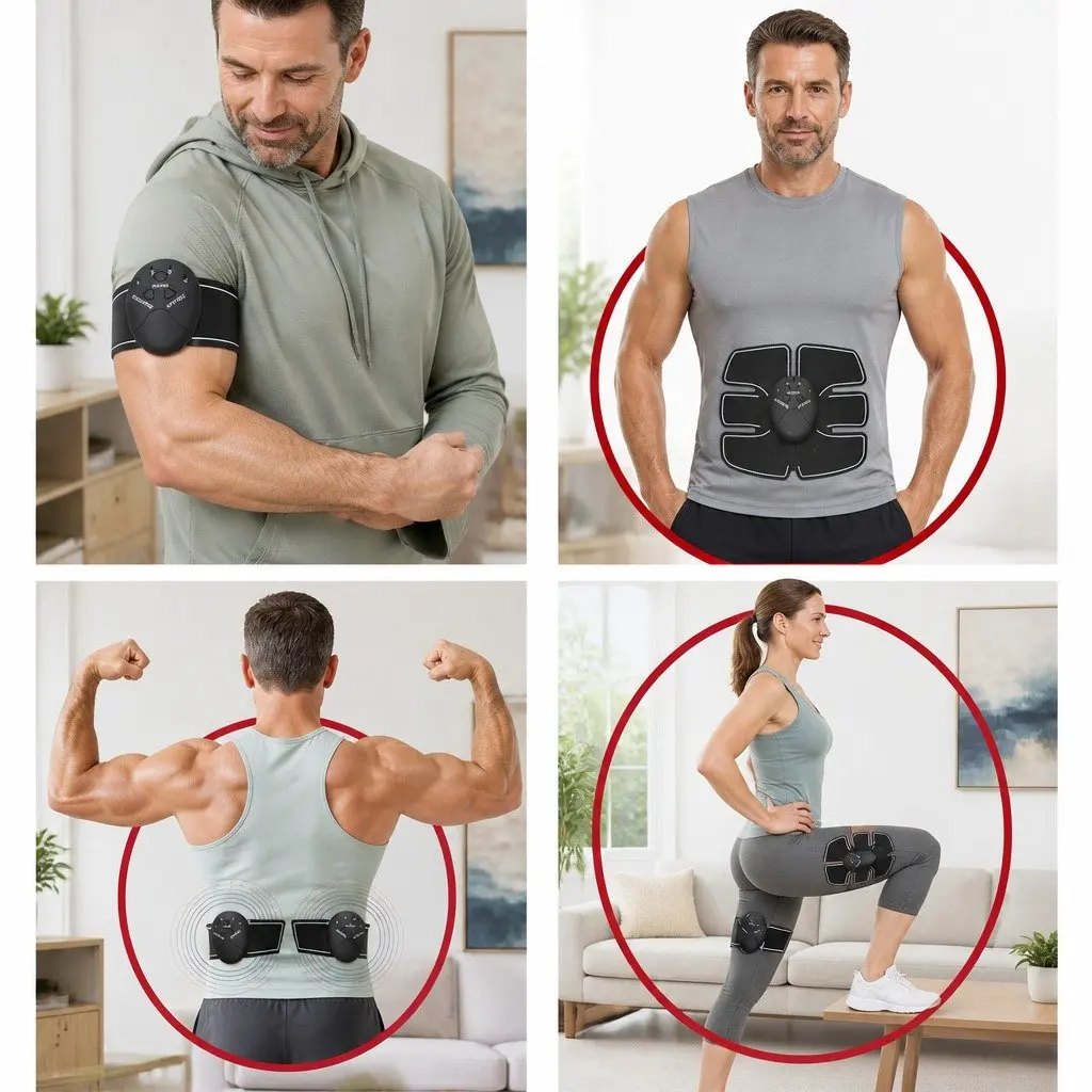 Abdominal Muscle Fitness Device Vibration Massage Heating Patch Equipment Toner