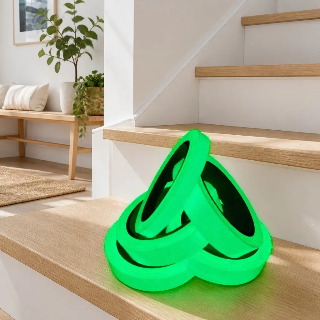 Glow-in-the-Dark Anti-Slip Stair Tread Safety Sticker for Stairways 1cm X 3m