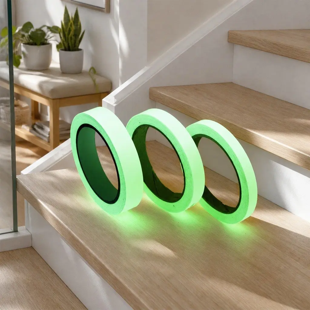 Glow-in-the-Dark Anti-Slip Stair Tread Safety Sticker for Stairways 1cm X 3m