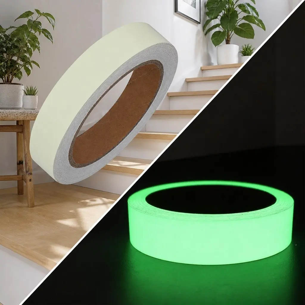 Glow-in-the-Dark Anti-Slip Stair Tread Safety Sticker for Stairways 1cm X 3m