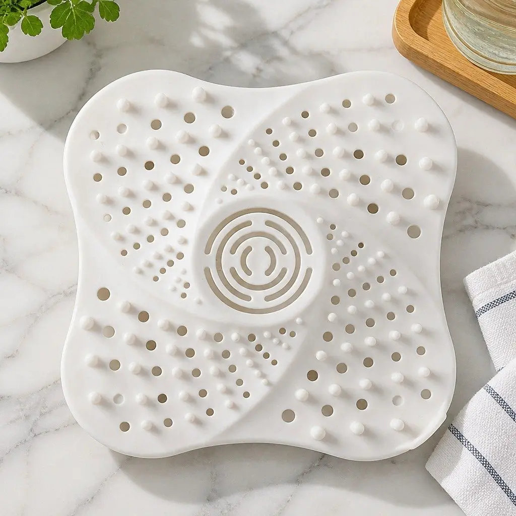 Silicone Drain Cover for Kitchen Bathroom Laundry Room 13cm X 13cm X 2cm