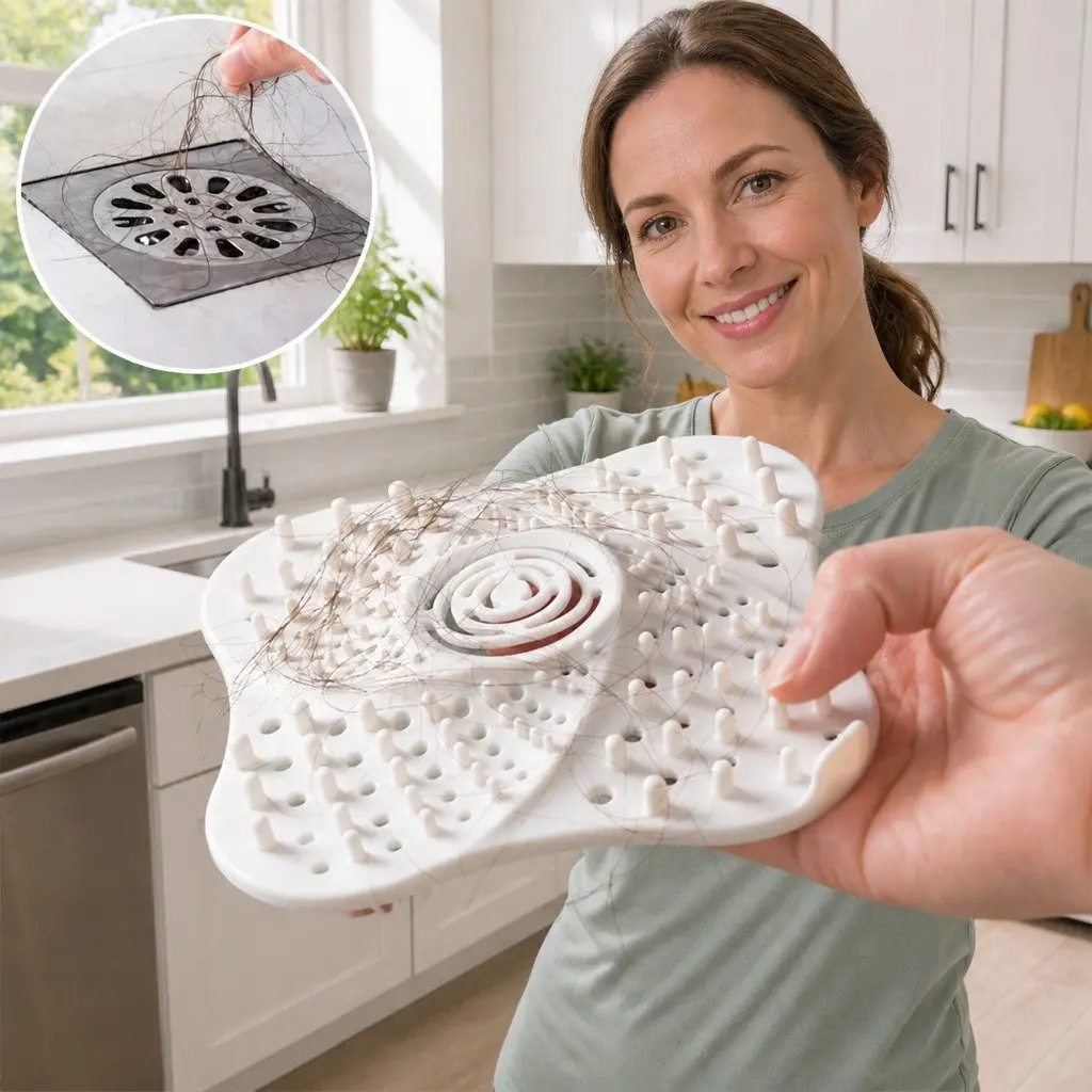 Silicone Drain Cover for Kitchen Bathroom Laundry Room 13cm X 13cm X 2cm