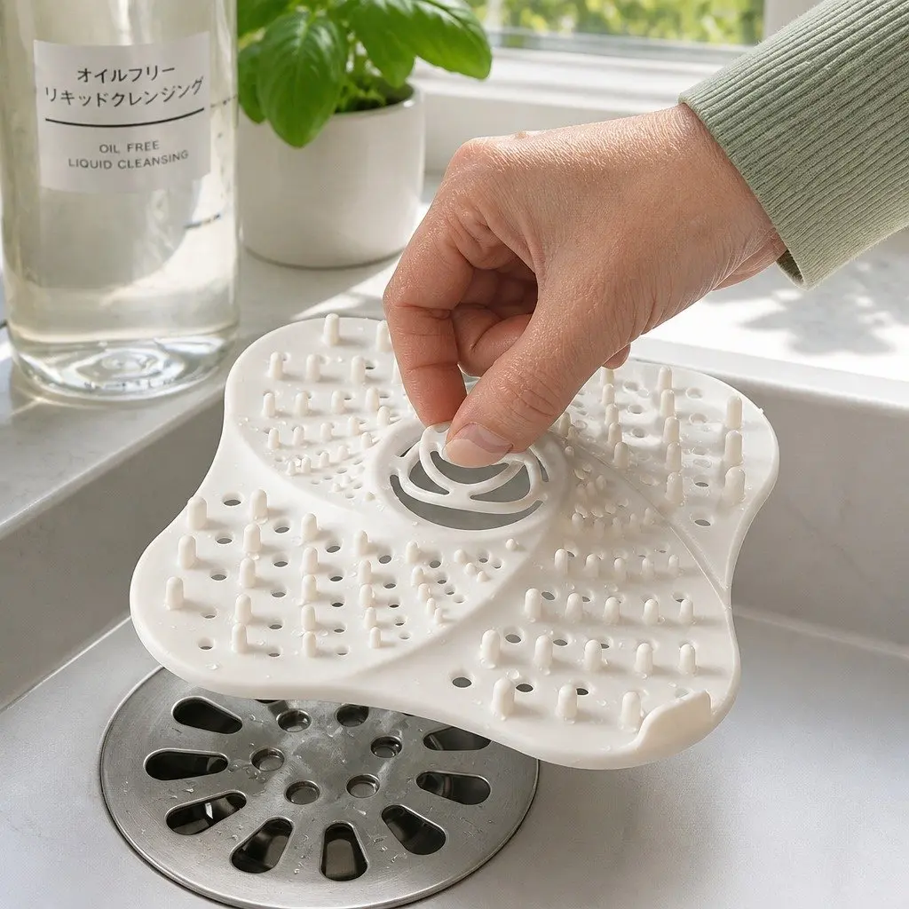 Silicone Drain Cover for Kitchen Bathroom Laundry Room 13cm X 13cm X 2cm