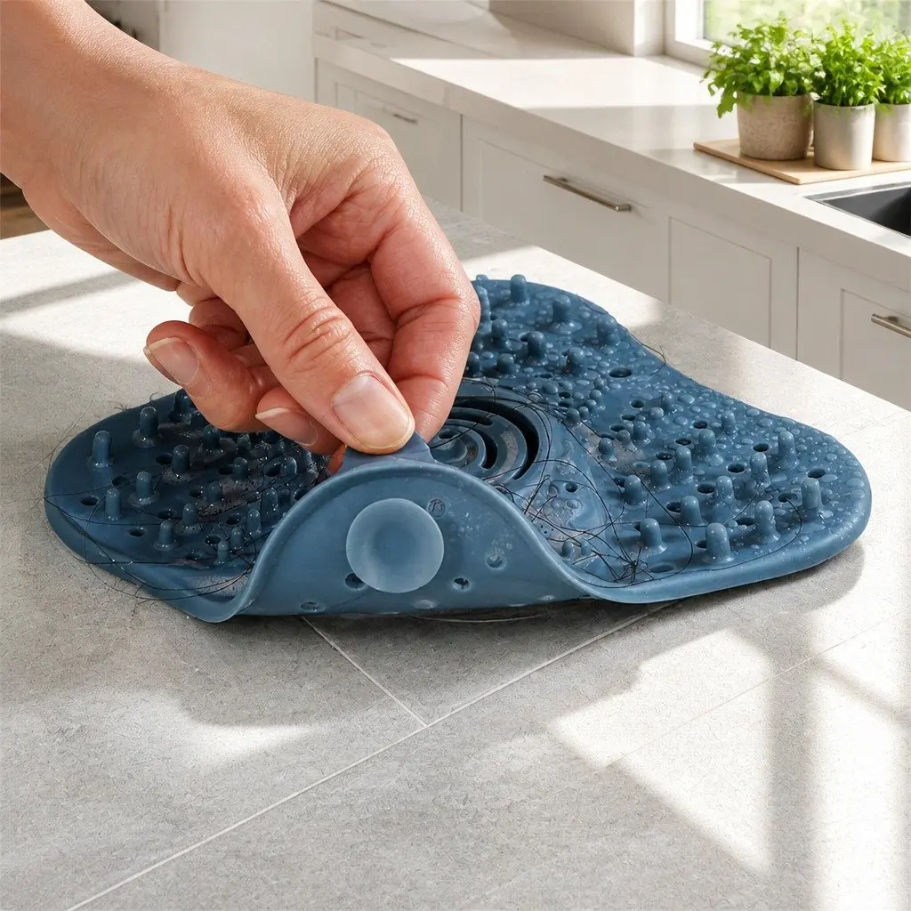 Silicone Drain Cover for Kitchen Bathroom Laundry Room 13cm X 13cm X 2cm