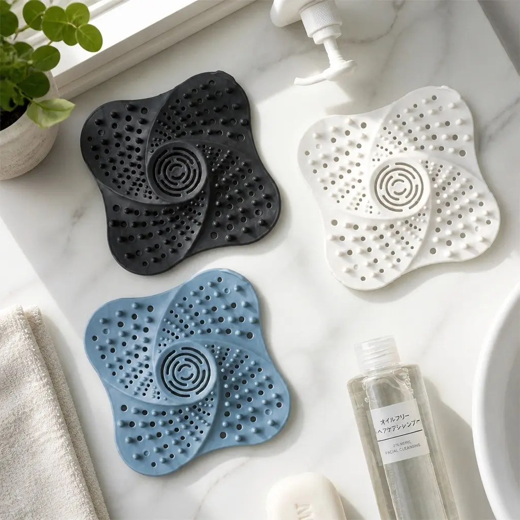 Silicone Drain Cover for Kitchen Bathroom Laundry Room 13cm X 13cm X 2cm