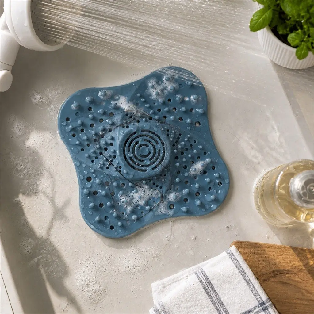 Silicone Drain Cover for Kitchen Bathroom Laundry Room 13cm X 13cm X 2cm