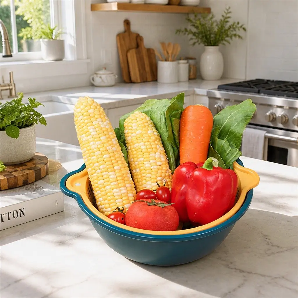 Fruit Vegetable Storage Basket Set Six Piece Kitchen Organiser