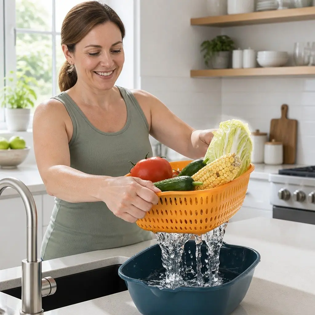 Fruit Vegetable Storage Basket Set Six Piece Kitchen Organiser