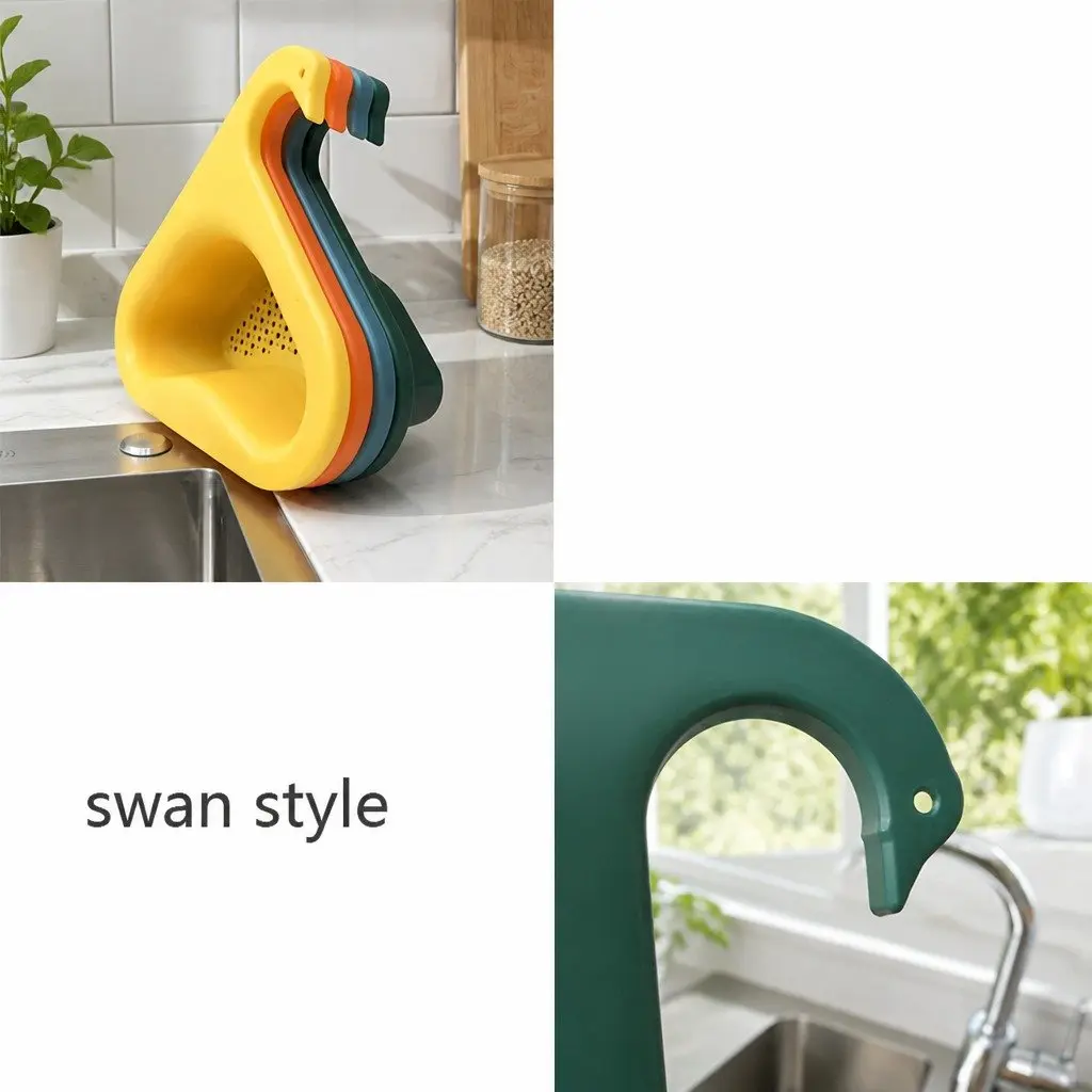 Triangle Kitchen Sink Drain Basket Hanging Storage Rack Household Drainer