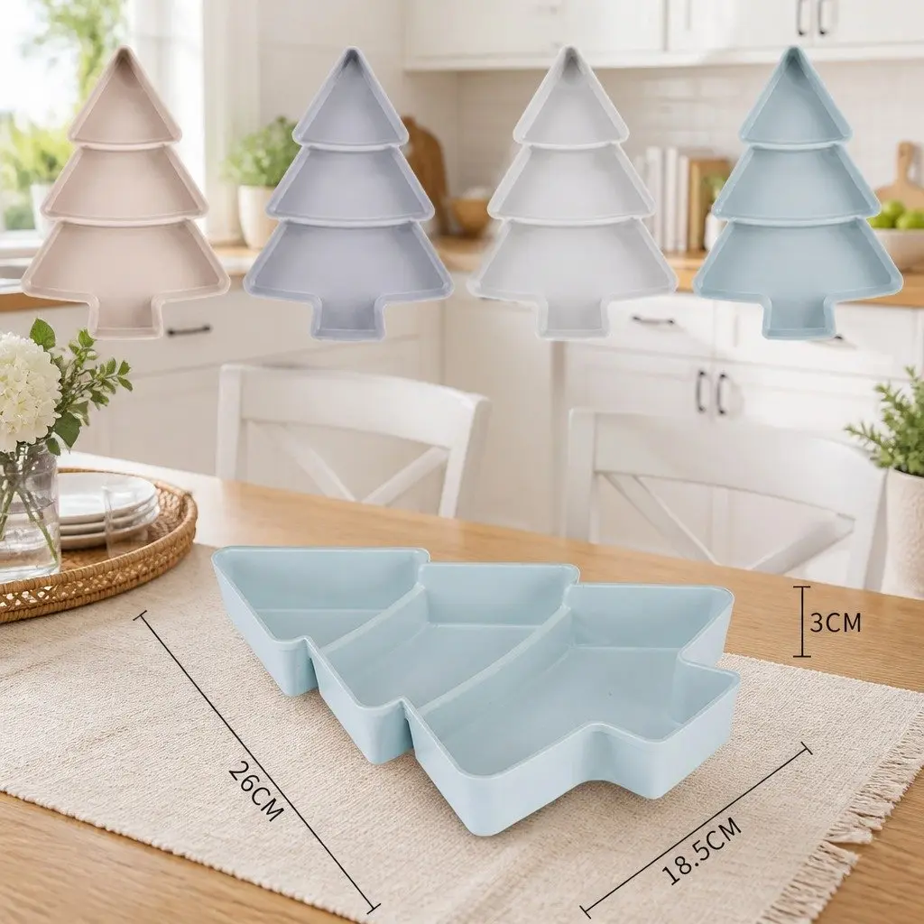 Dried Fruit Tray for Kitchen or Dining Space 25.5 X 18.5cm Plastic Snack Box