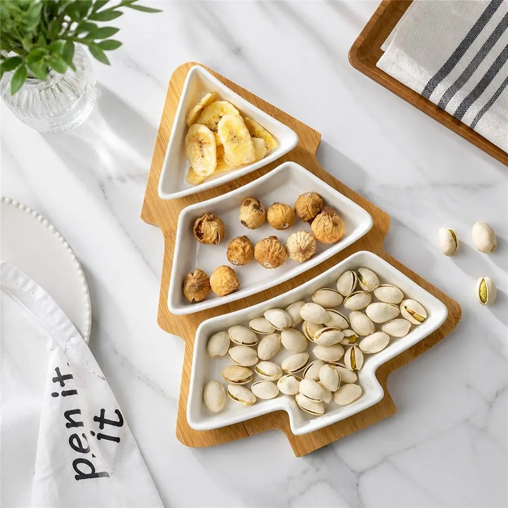 Dried Fruit Tray for Kitchen or Dining Space 25.5 X 18.5cm Plastic Snack Box