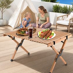 Foldable Camping Table Portable Picnic BBQ Outdoor Garden Furniture 90x60x45cm