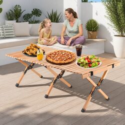 Specifications of the Wooden Folding Camping Table