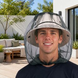 Mosquito Fly Head Net Bee Outdoor Fishing Insect Mesh Hat Face Protector Cover