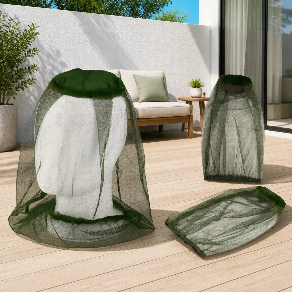 Mosquito Fly Head Net Bee Outdoor Fishing Insect Mesh Hat Face Protector Cover