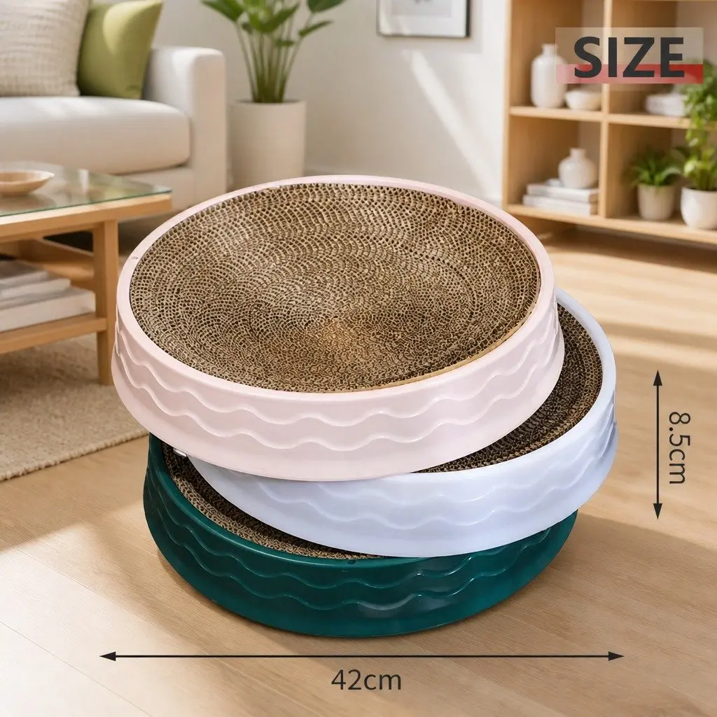 Round Cat Scratch Plate