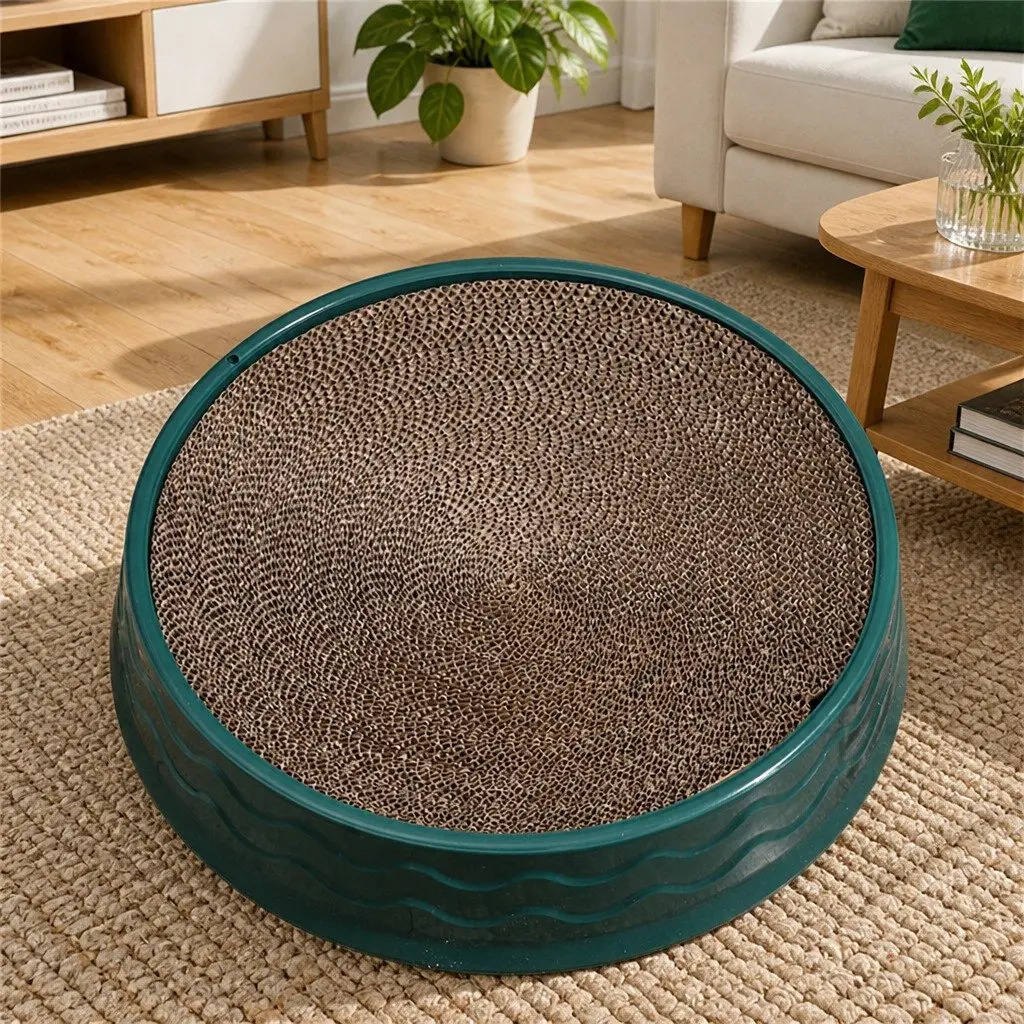 Round Cat Scratch Plate
