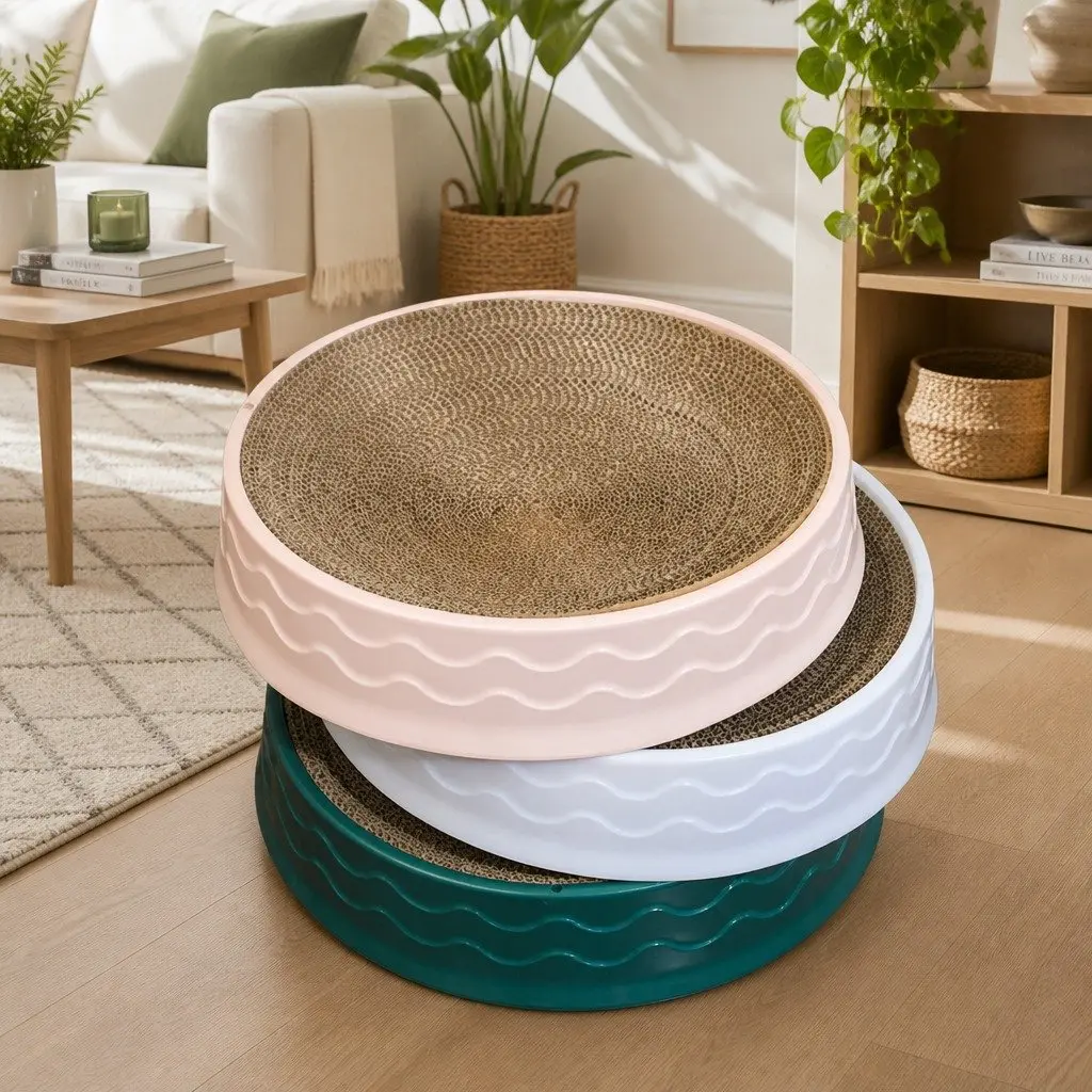 Round Cat Scratch Plate