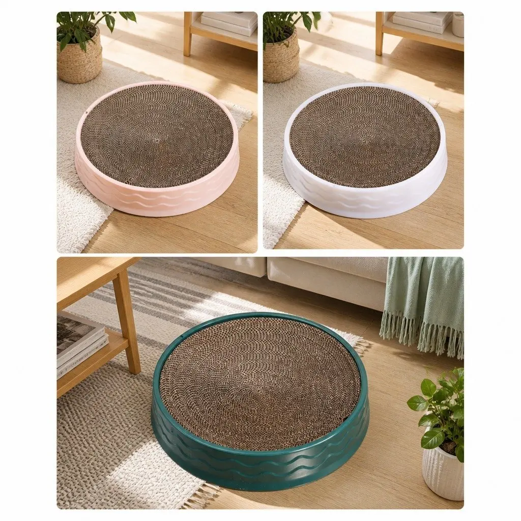 Round Cat Scratch Plate