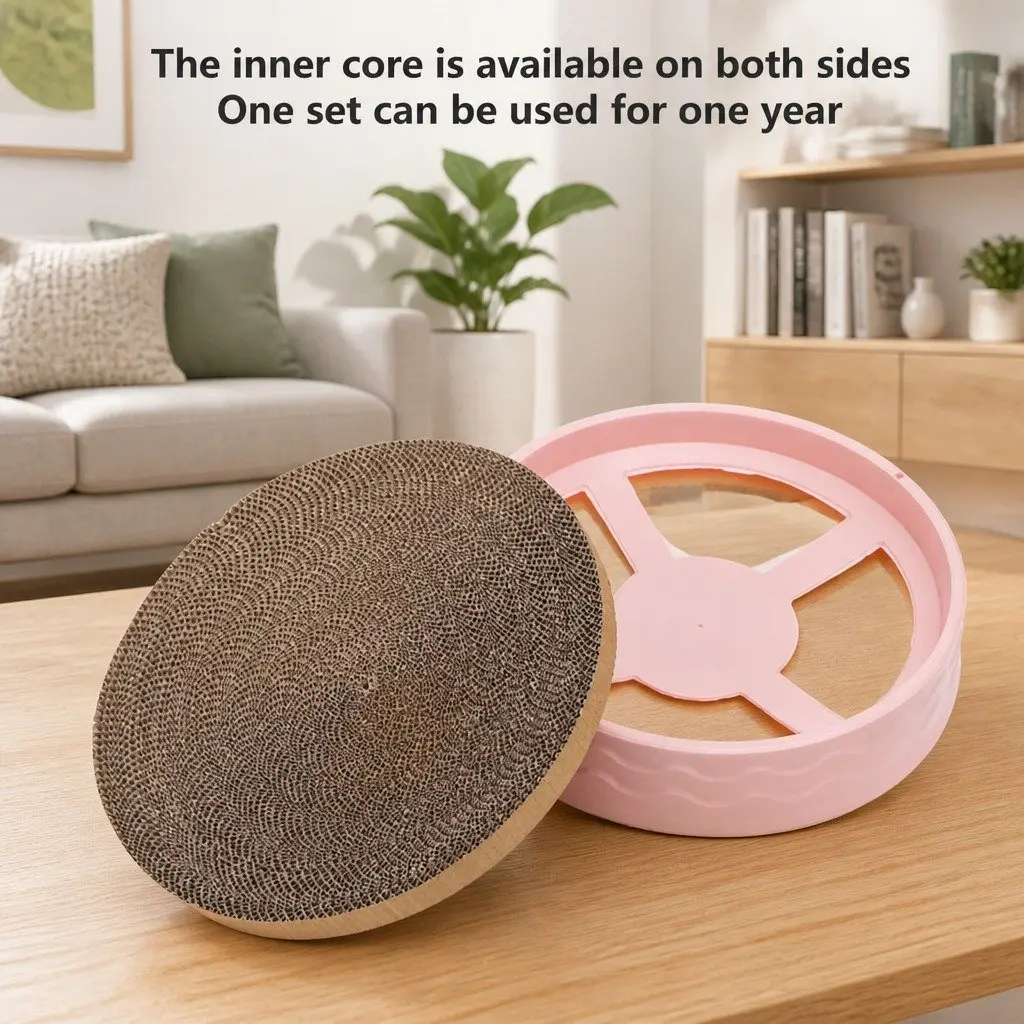 Round Cat Scratch Plate