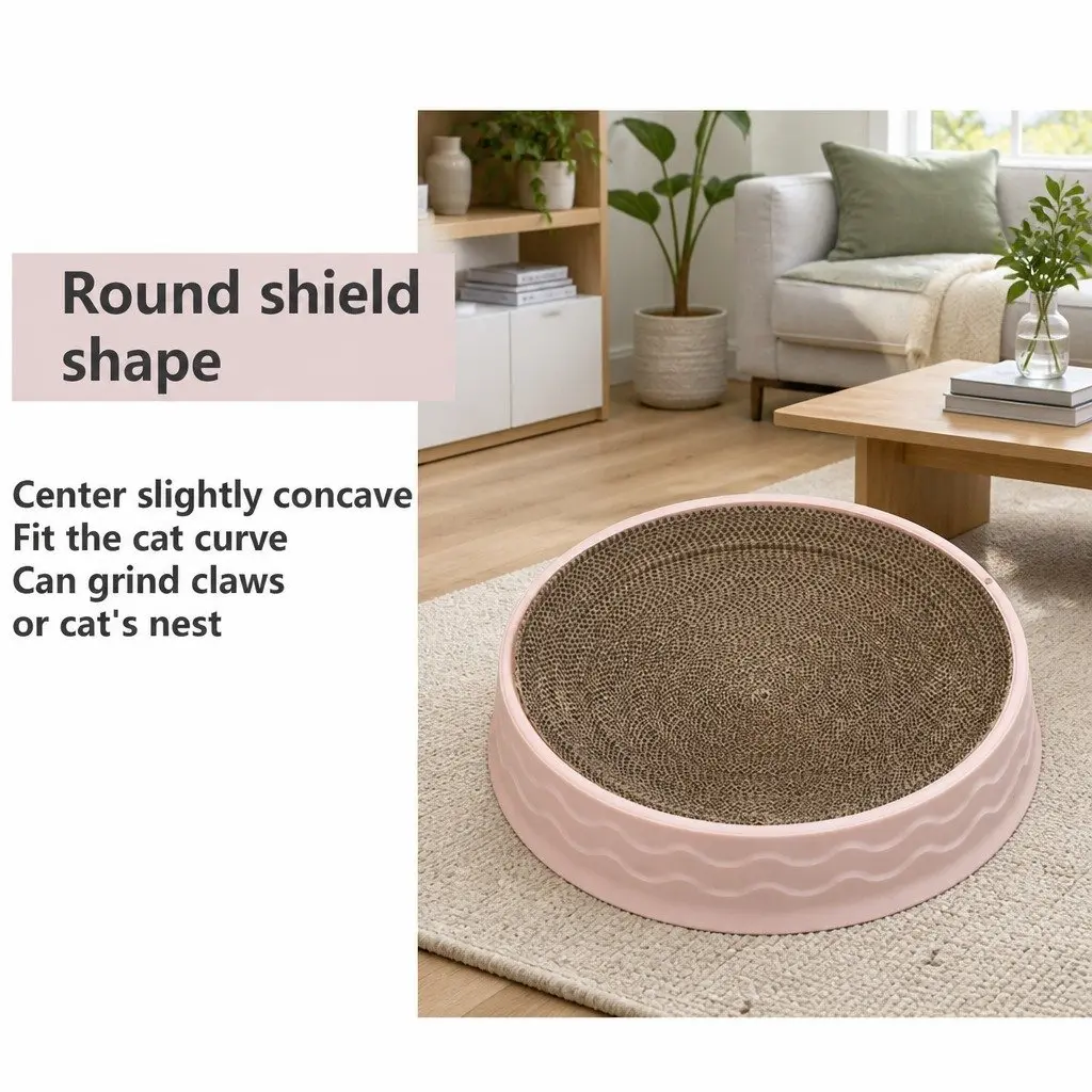 Round Cat Scratch Plate
