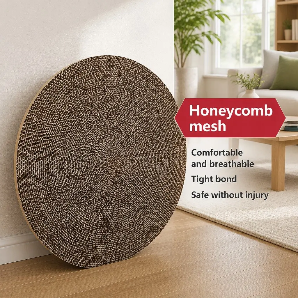 Round Cat Scratch Plate