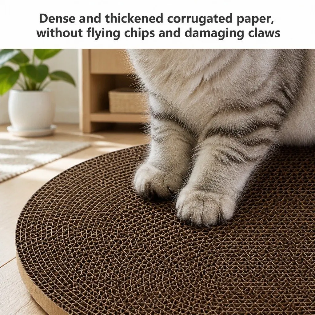 Round Cat Scratch Plate
