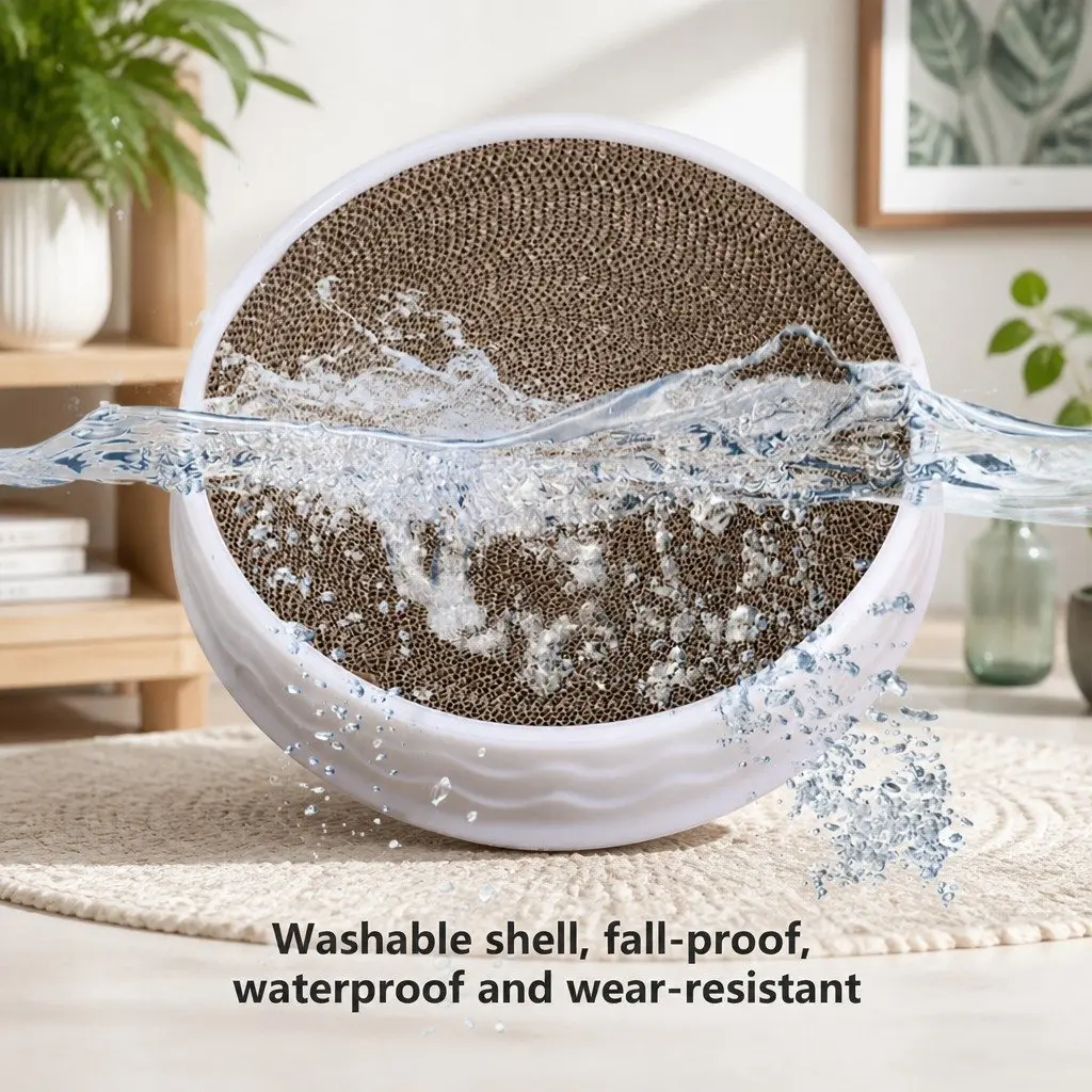 Round Cat Scratch Plate