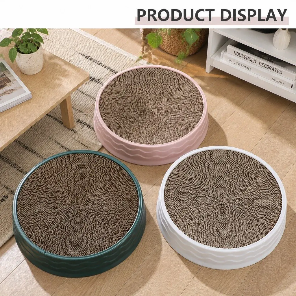 Round Cat Scratch Plate