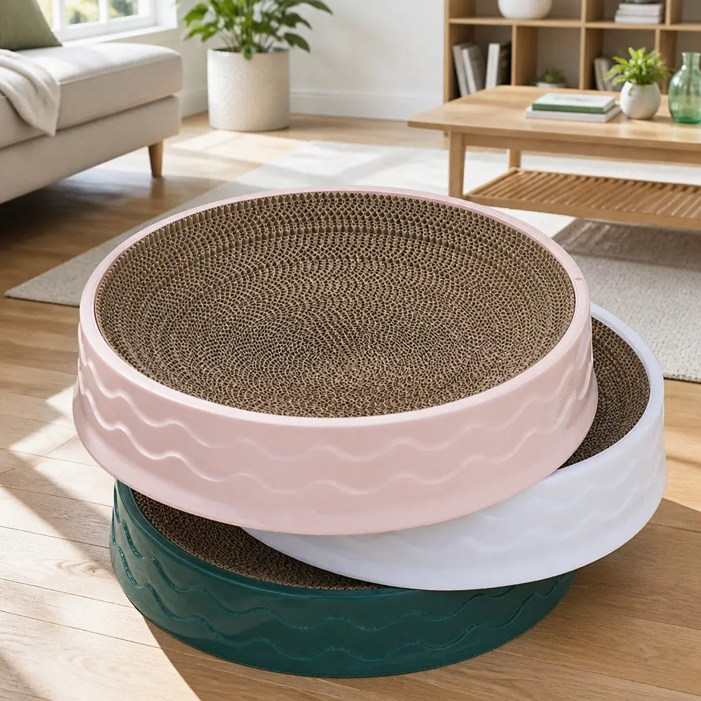 Round Cat Scratch Plate
