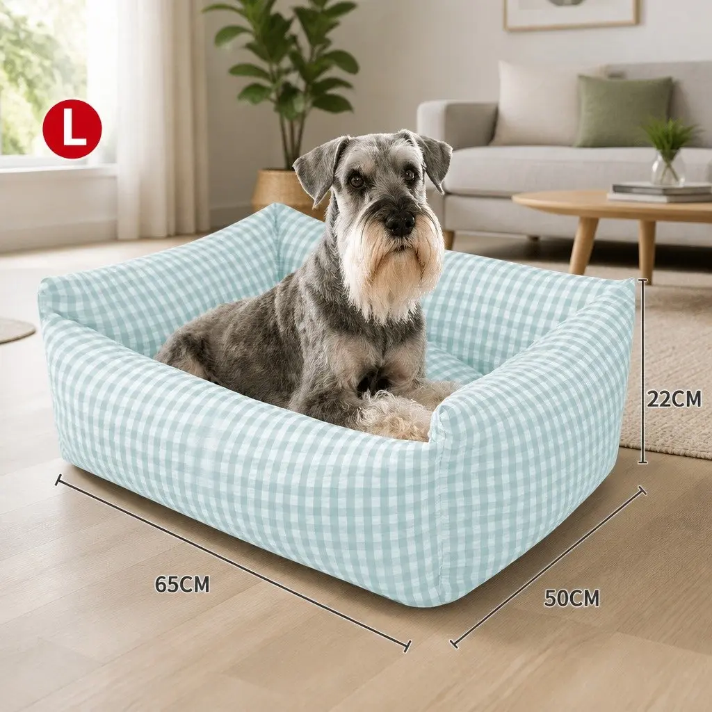 Washable Pet Bed in Blue