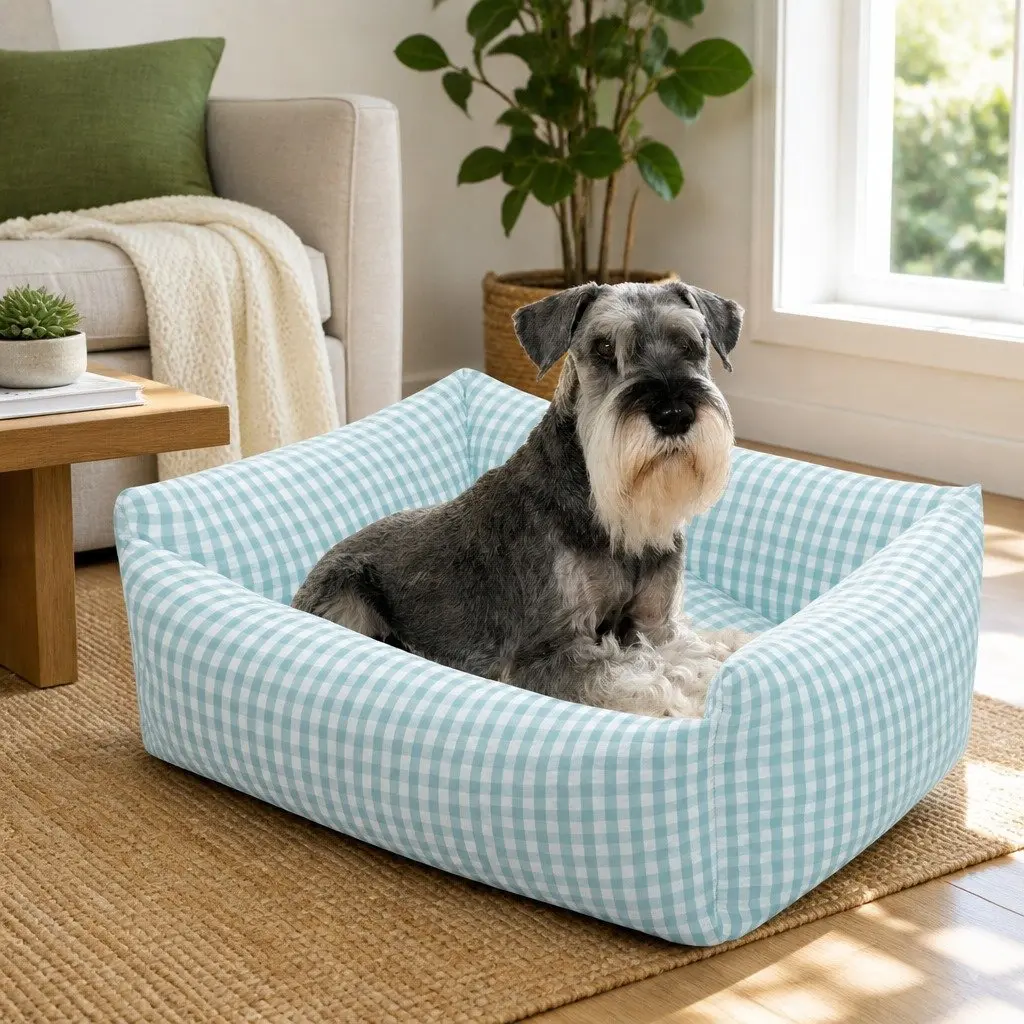 Washable Pet Bed in Blue