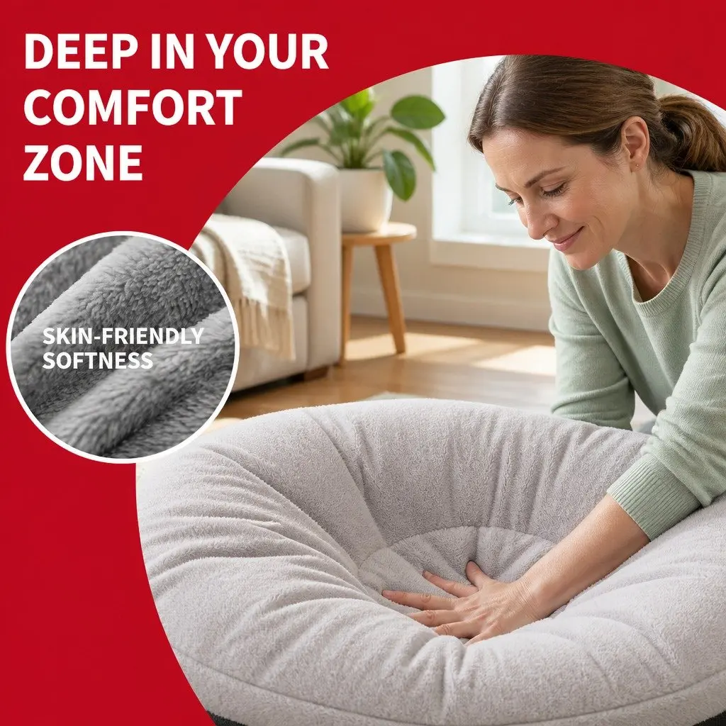 Dog Bed for Pets Large Size Soft Nest Cushion Washable Comfort