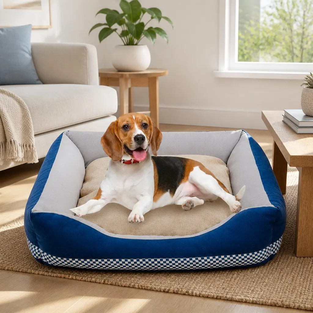 Dog Bed for Pets Large Size Soft Nest Cushion Washable Comfort