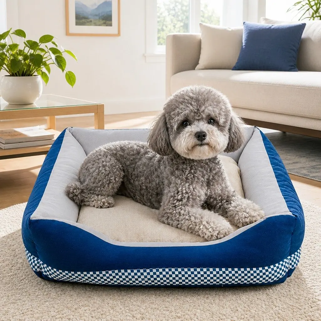 Pet Comfort Bed Breathable Moisture-proof Cat Dog Calming Bed Summer Cooling