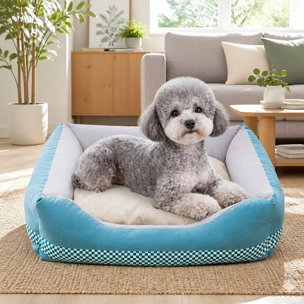 Pet Soft Comfort Bed Detachable Washable Mattress Medium Size Warm Cosy