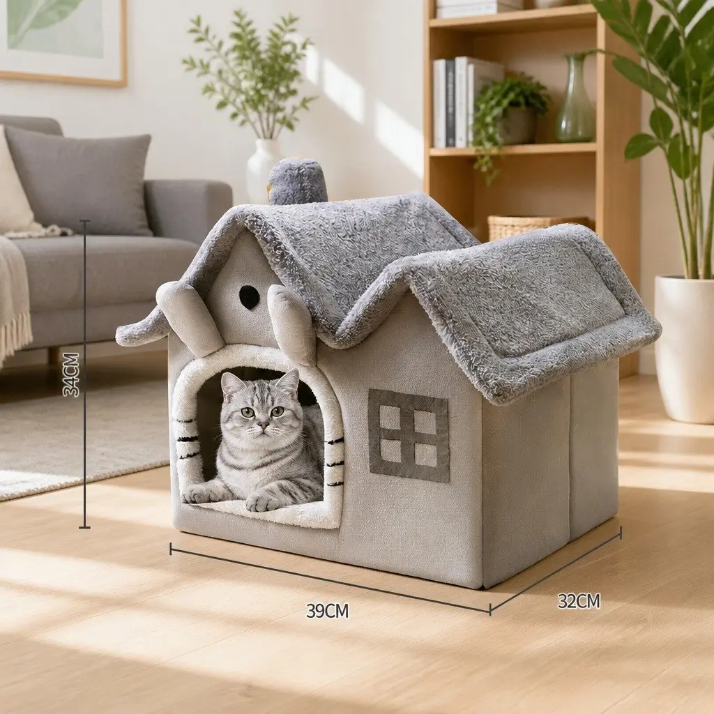 Pet Tent Indoor Soft Warm Shelter 39x32x34cm
