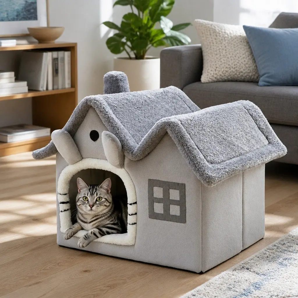 Pet Tent Indoor Soft Warm Shelter 39x32x34cm