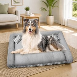 Pet Bed Dog Cat Soft Cushion Detachable Washable Warm Basket Puppy Mat Large