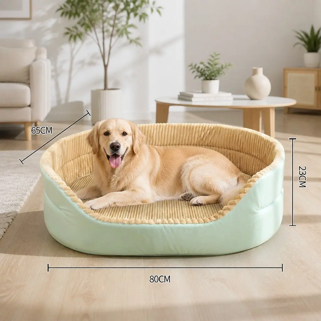 Large Pet Bed Dog Cat Calming Cushion Plush Soft Warm Mattress Comfy Sleep Mat