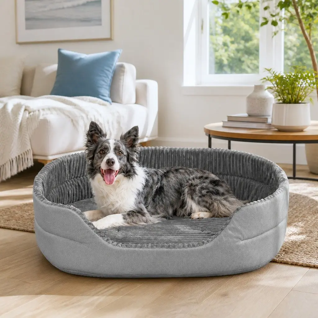 Pet Bed for Dogs Cats Small Medium Large Washable Soft Calming Comfortable Puppy