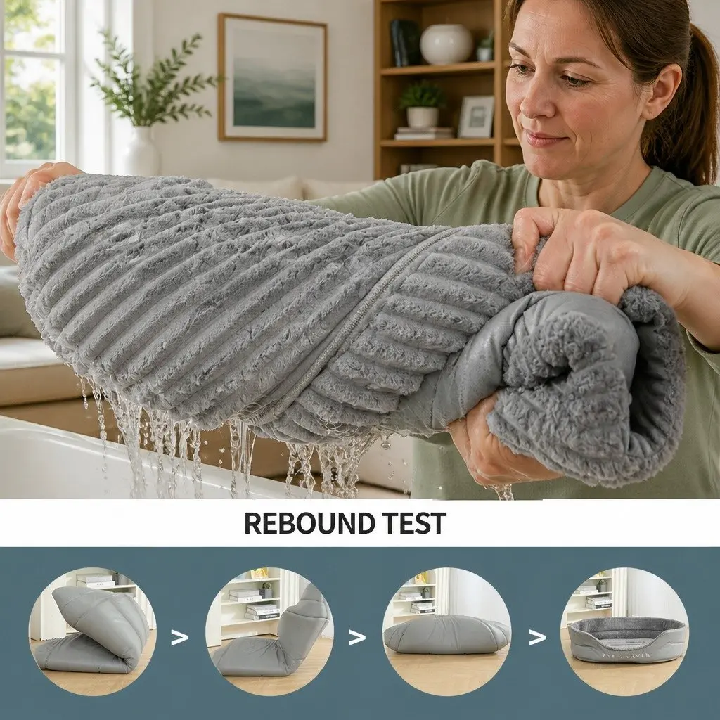 Calming Pet Bed Soft Warm Sleeping Sofa Nesting Mat Dogs Cats Portable Washable