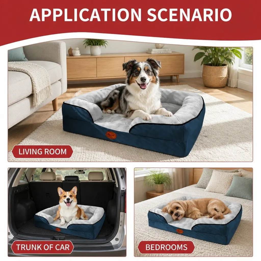 Dog Bed Sofa for Pets M Size Grey