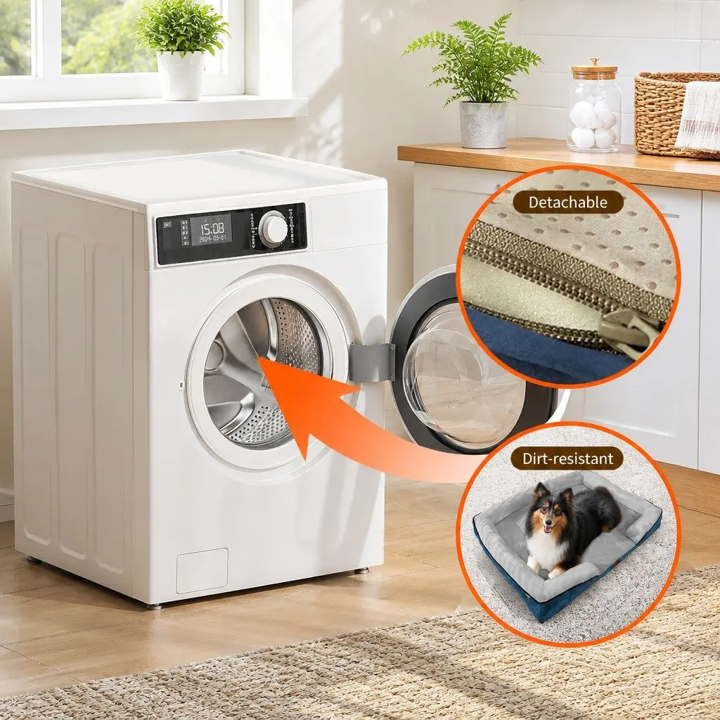 Dog Bed Sofa for Pets M Size Grey