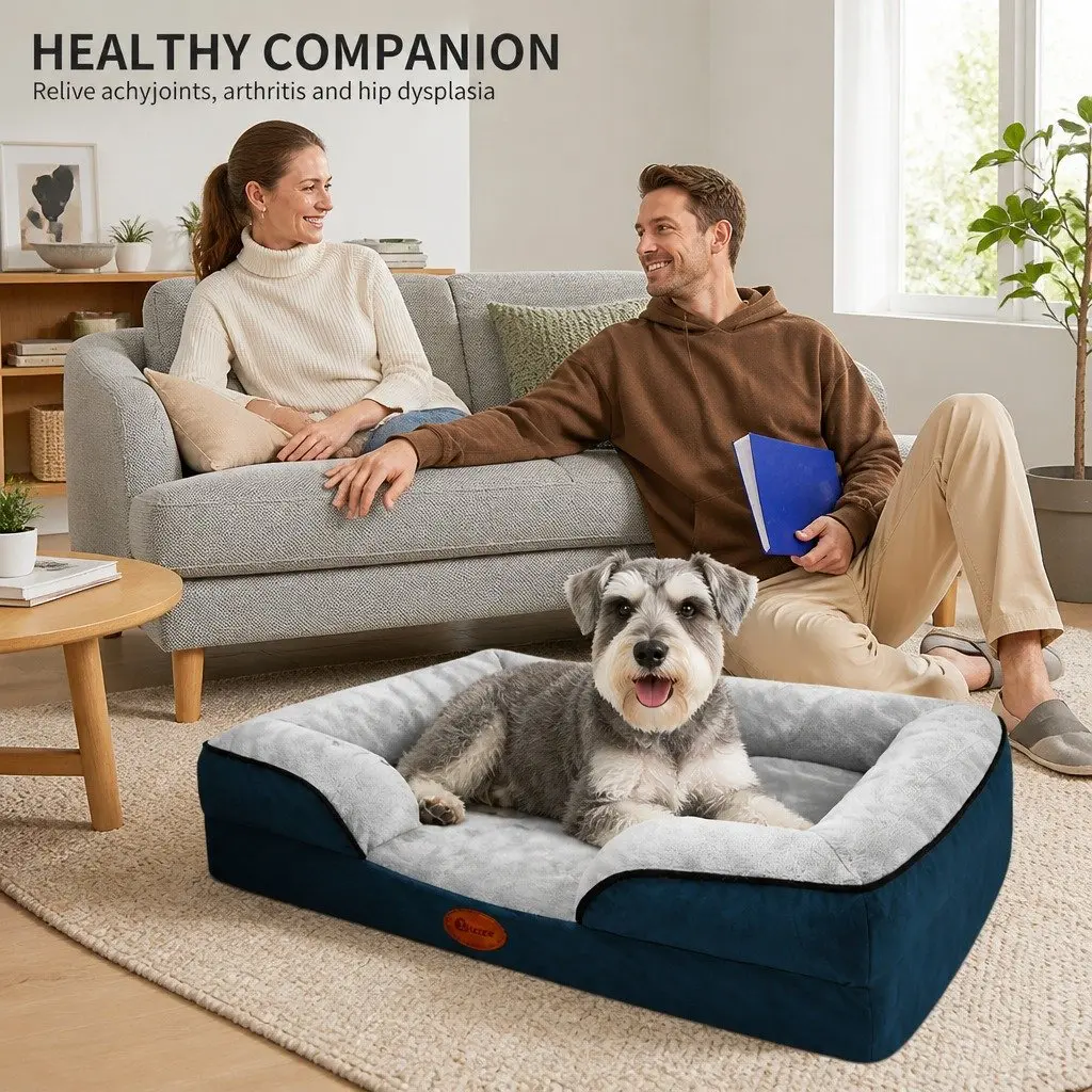 Dog Bed Sofa for Pets M Size Grey