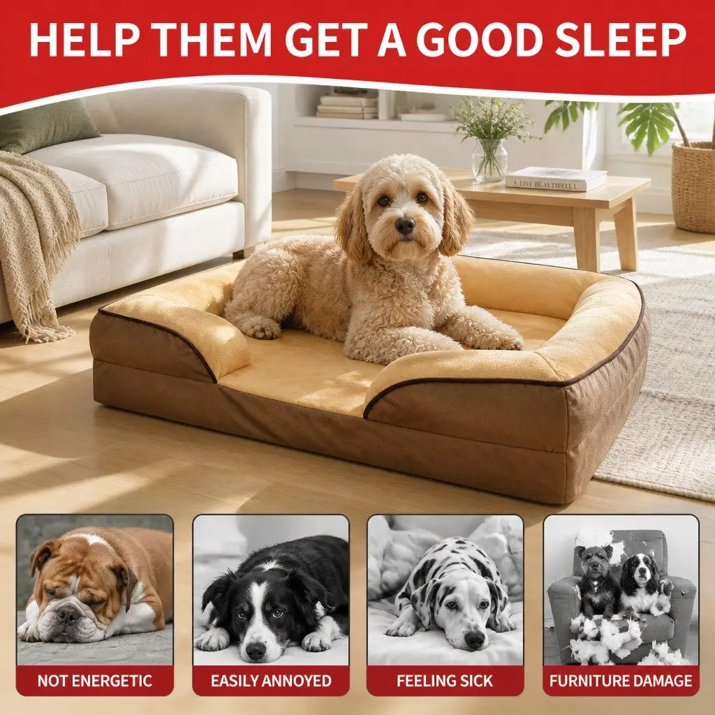 Dog Sofa Bed for Pets 60x50x17cm
